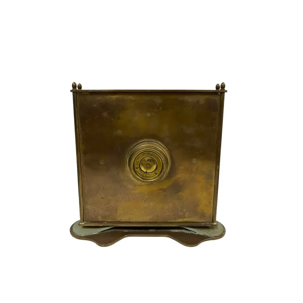 Vintage Kohler Brass Clock 8 Days 7Jewels Germany US Zone